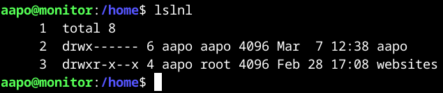 Skriptin ajaminen kotihakemistossa